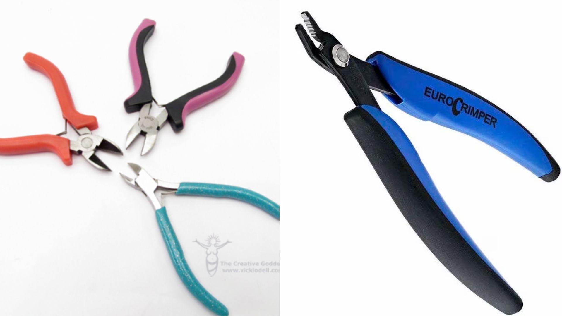 4 types of crimping tools for jewelry.