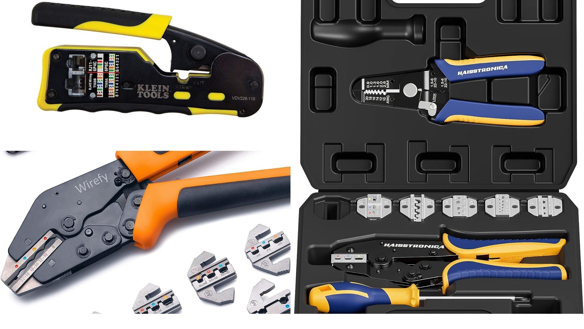 3 types of crimping tools.