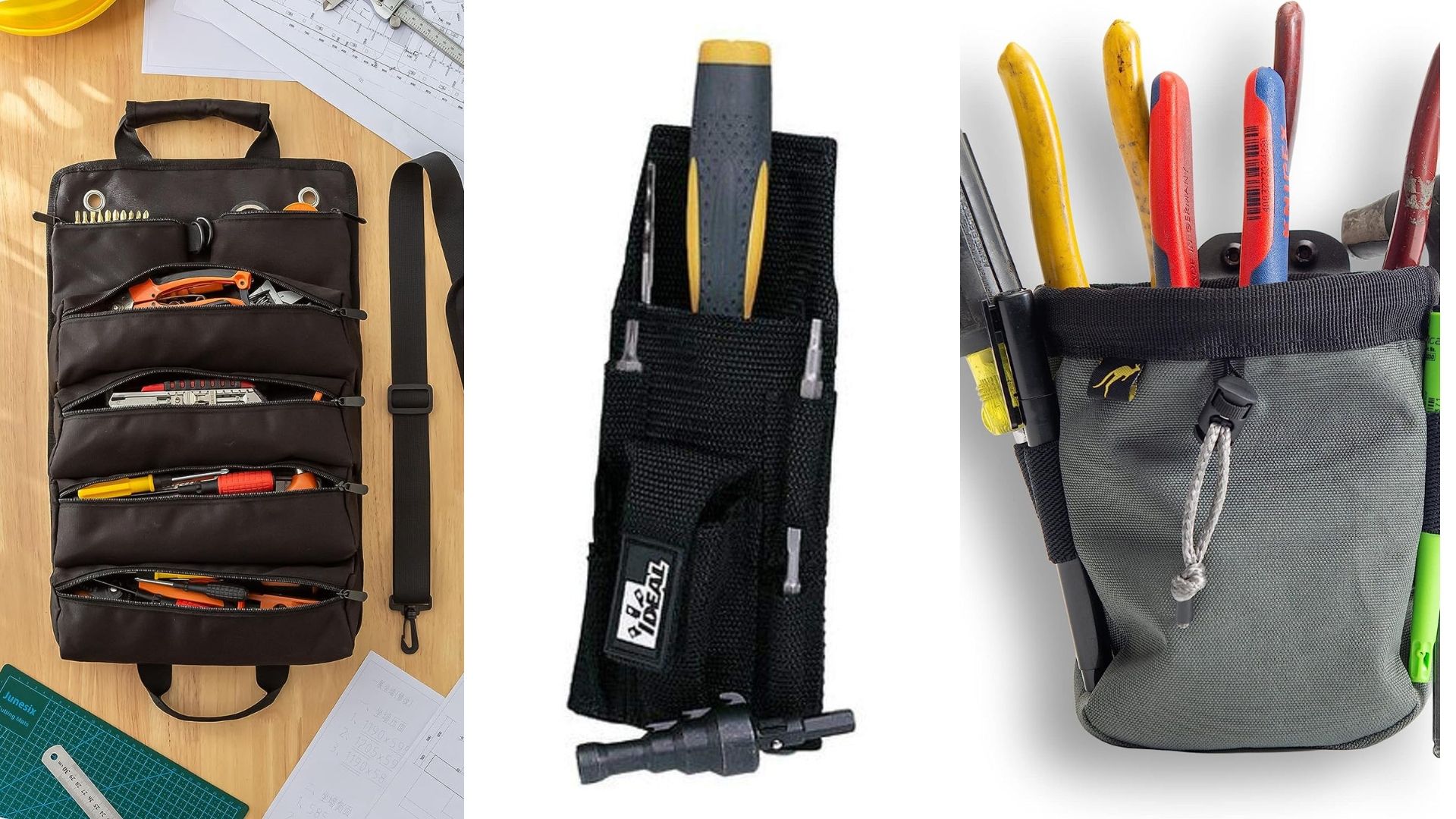 3 types of simple tool pouches.