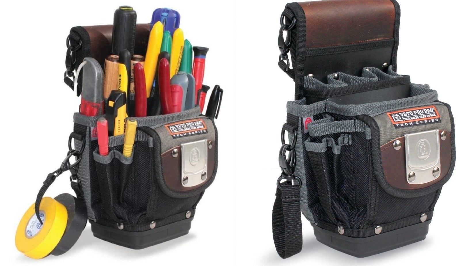 A veto pro pac mp1 full of tools and an empty one 