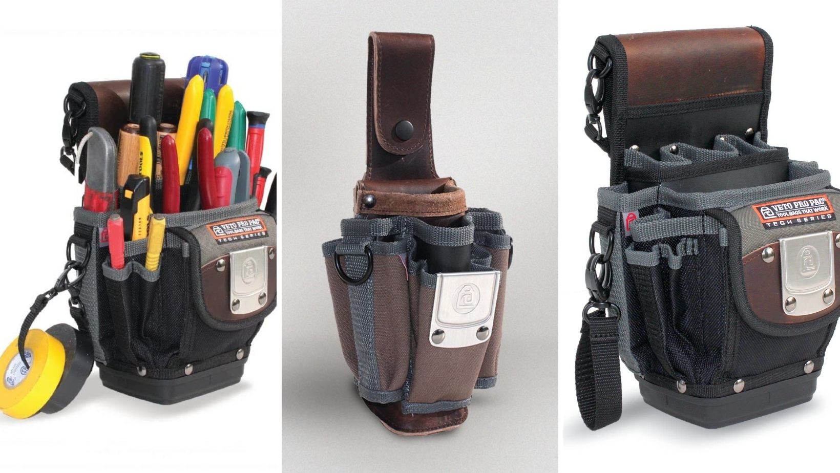 Three veto pro pacs used to carry tools