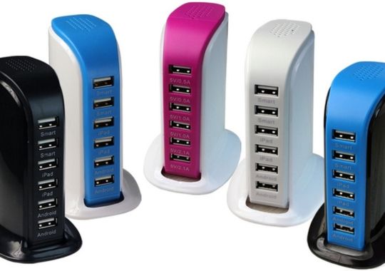5 USB C charger Upoy charging station.